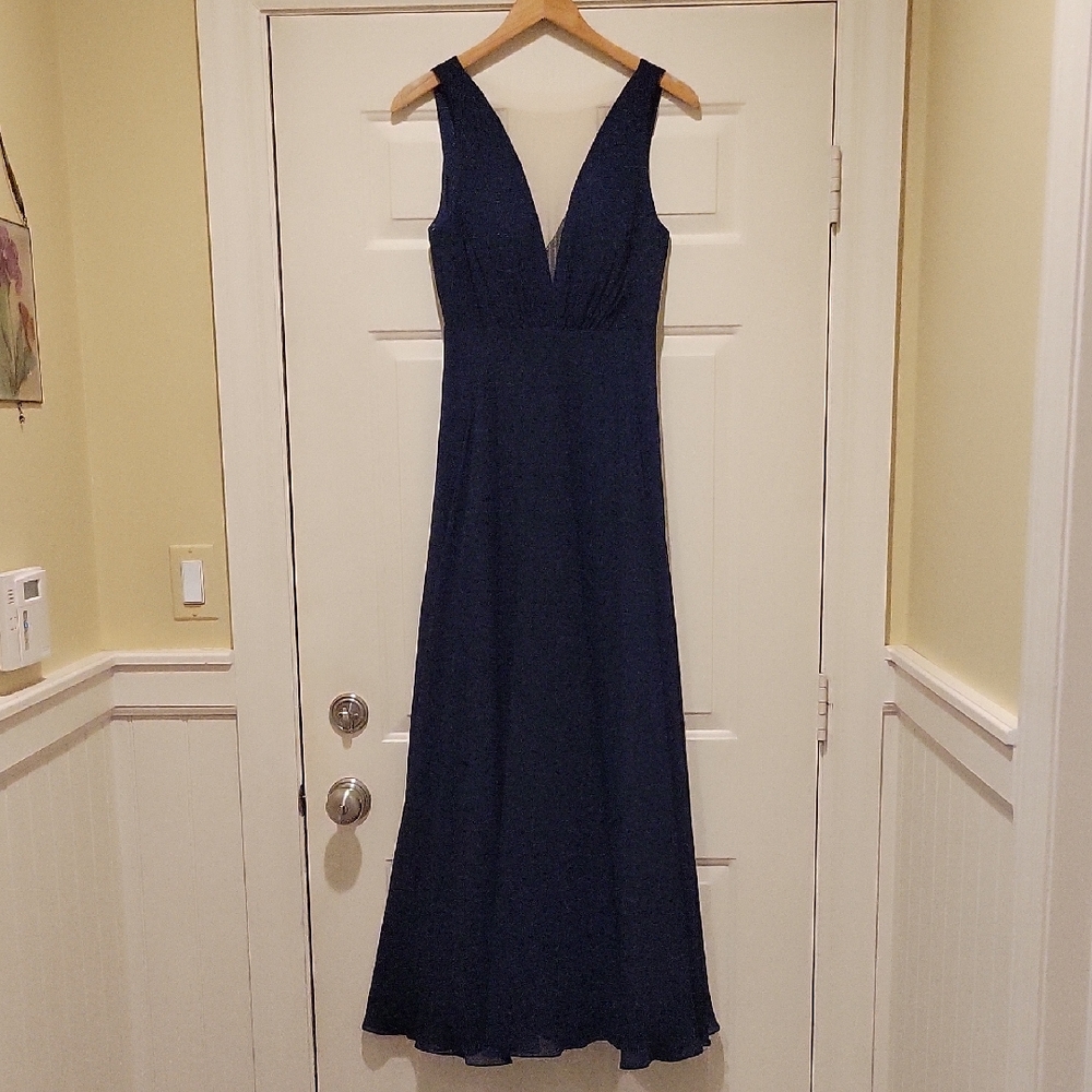 Jenny Yoo Navy Blue Dress